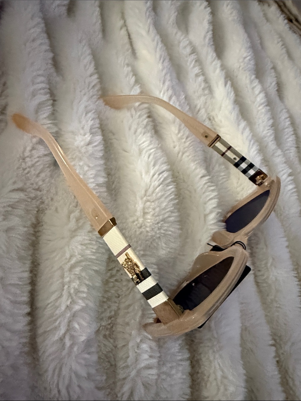 Burberry Plaid Accent Sunglasses